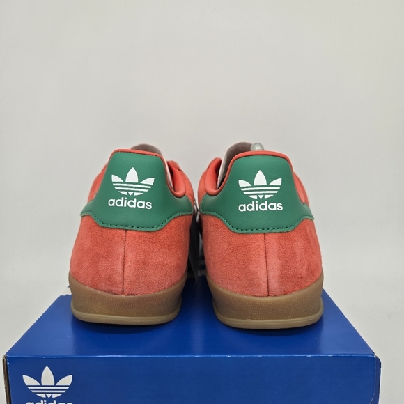 New Adidas Gazelle Indoor 'Preloved Scarlet Court Green' Men's Shoes Size 9 - Picture 4 of 8